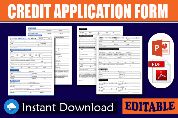 Business Credit Application Form Template